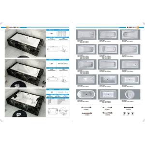 Buy cheap Rectangular Embedded Bathtub Jacuzzi Massage Bathtub Sleek Design Customised product