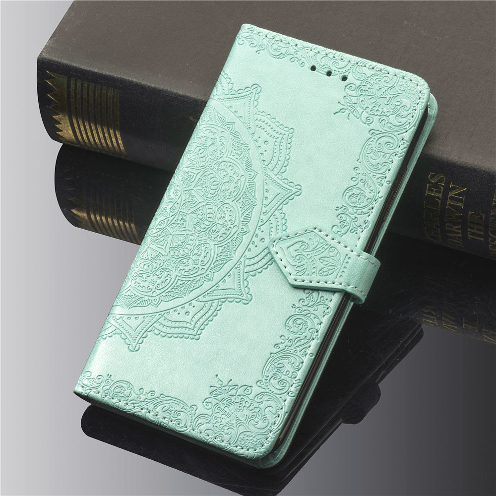 Multi Color Embossed Mandala Phone Flip Case For IphoneXS Max IphoneXR IphoneXS IphoneX Iphone8 Iphone8 Plus Iphone7