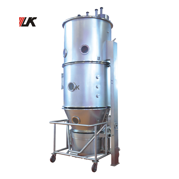 FL-200 High Efficient Fluid Bed Dryer Spray Granulator With Second Dust Removal