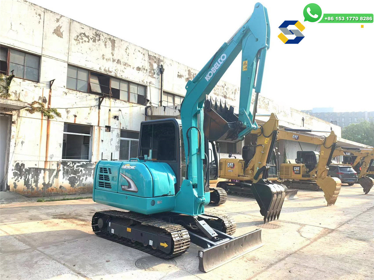 Excellent Condition Original Design Japanese Excavator Used 6 TON Kobelco 60 SK60 SK60-8 Mini Digger in Cheap Price