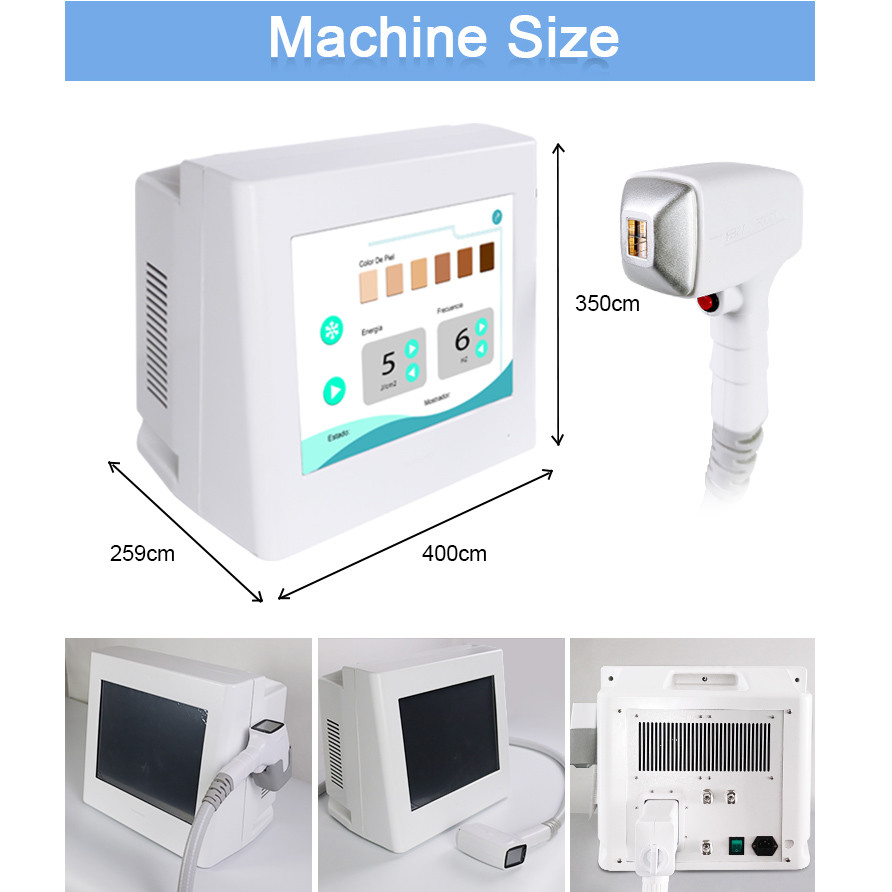 Portable 808nm Diode Laser Hair Removal Machine For Clinic And Salon