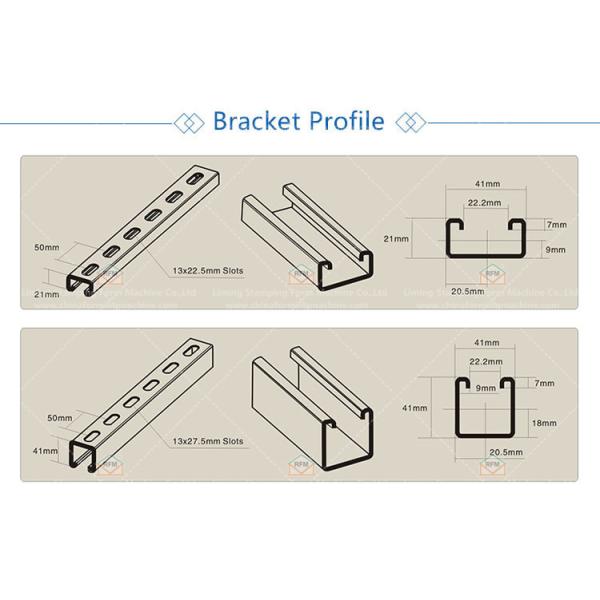 Photovoltaic Mounting Roll Former Machine Reducer Drive Flying Saw Cutting