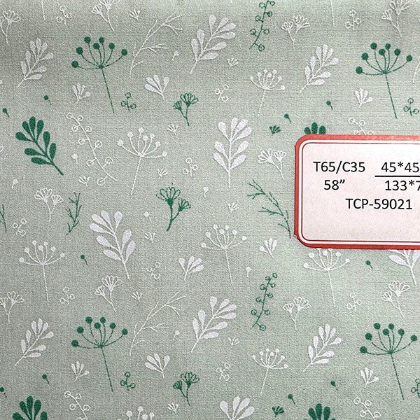Polyester Cotton Cloth 133X72 Pigment Printing Fabric Long Skirt Floral Cloth