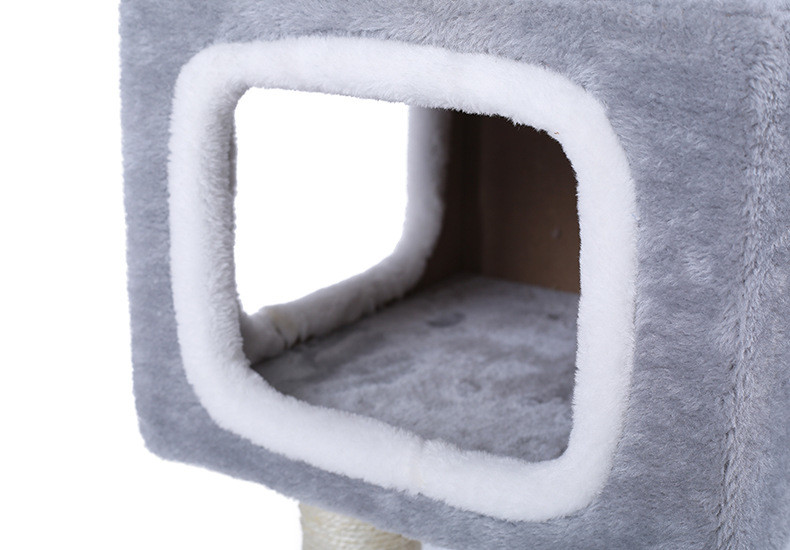 Grey Color Cat Climbing Frame Soft Cozy Weight 4.9KG OEM / ODM Available