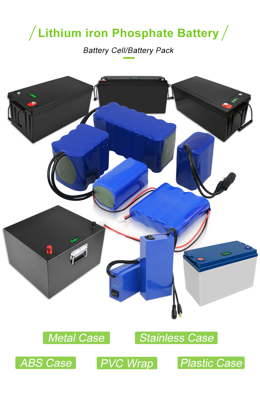 50Ah 100Ah 200Ah 280Ah 48V Lifepo4 Battery Cycle Life Long Prismatic Cell
