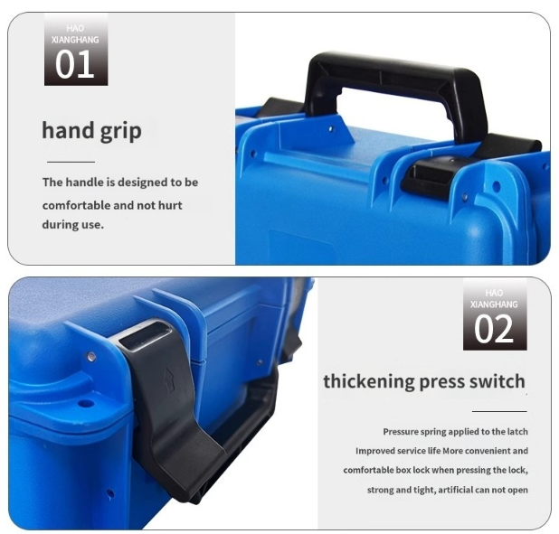 EA-2925H Tool Storage Case with Ergonomic Handle Stainless Steel Hinges and Secure Buckle for Professional Use