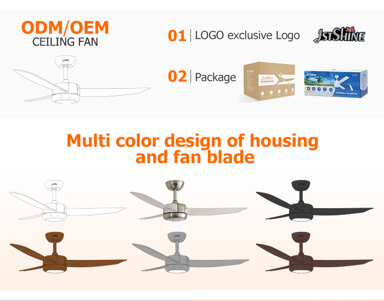 Certificate SAA 1stshine LED Ceiling Fan with Remote Control Smart and Energy Saving
