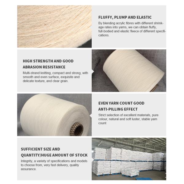 Tencaity Cotton Fancy Comfortable Weaving Dyed High Milk Color Wool Knitted 35% Stretch Viscose Quality Acrylic Yarn on Cones