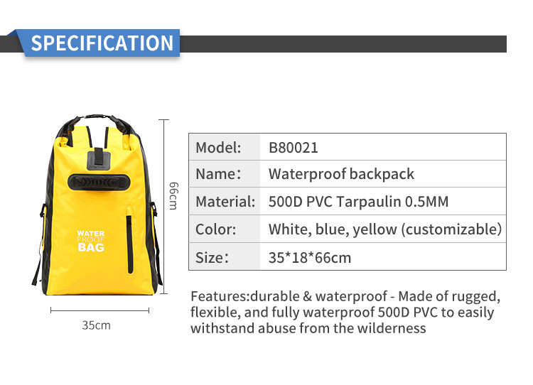 500D PVC Triathlon Transition Backpack