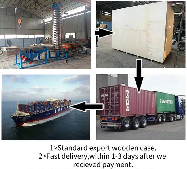 Closed Plastic Granule Cooling Vertical Spiral Vibration Elevator Conveyor