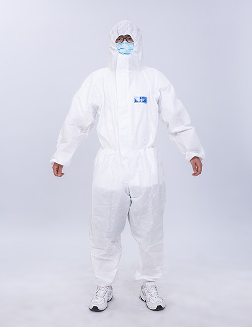 XXL Medical Protective Coverall Disposable Chemical White 185cm GB19082