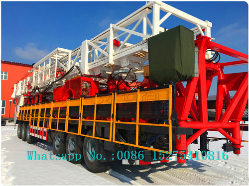 4000m Depth Truck Mounted Drill Rig / Oil Well Drilling Equipment ZJ40 / 2250CZ