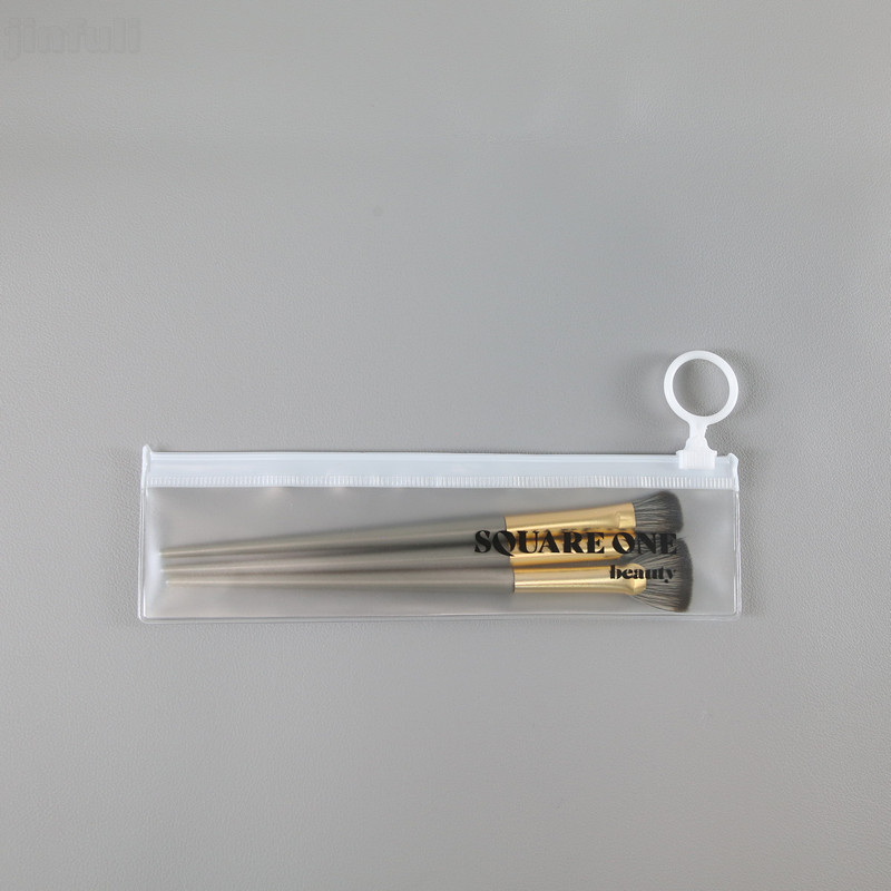 EVA plastic zipper bag for travel business makeup brush toothbrush packaging