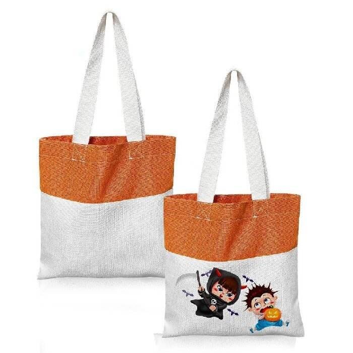 Custom Sublimation Linen Shopping Bag For Sublimation Printing