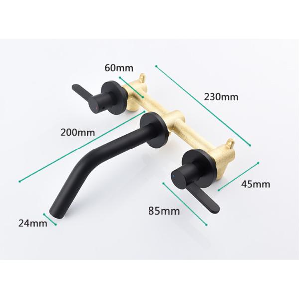 Double Handle Embedded Box ODM Concealed Basin Mixer