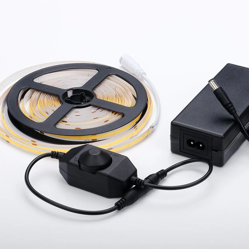 CCT COB Led Strip Light DC12V24V 8mm10mm width 608leds 3000K 6500K for Indoor Decoration