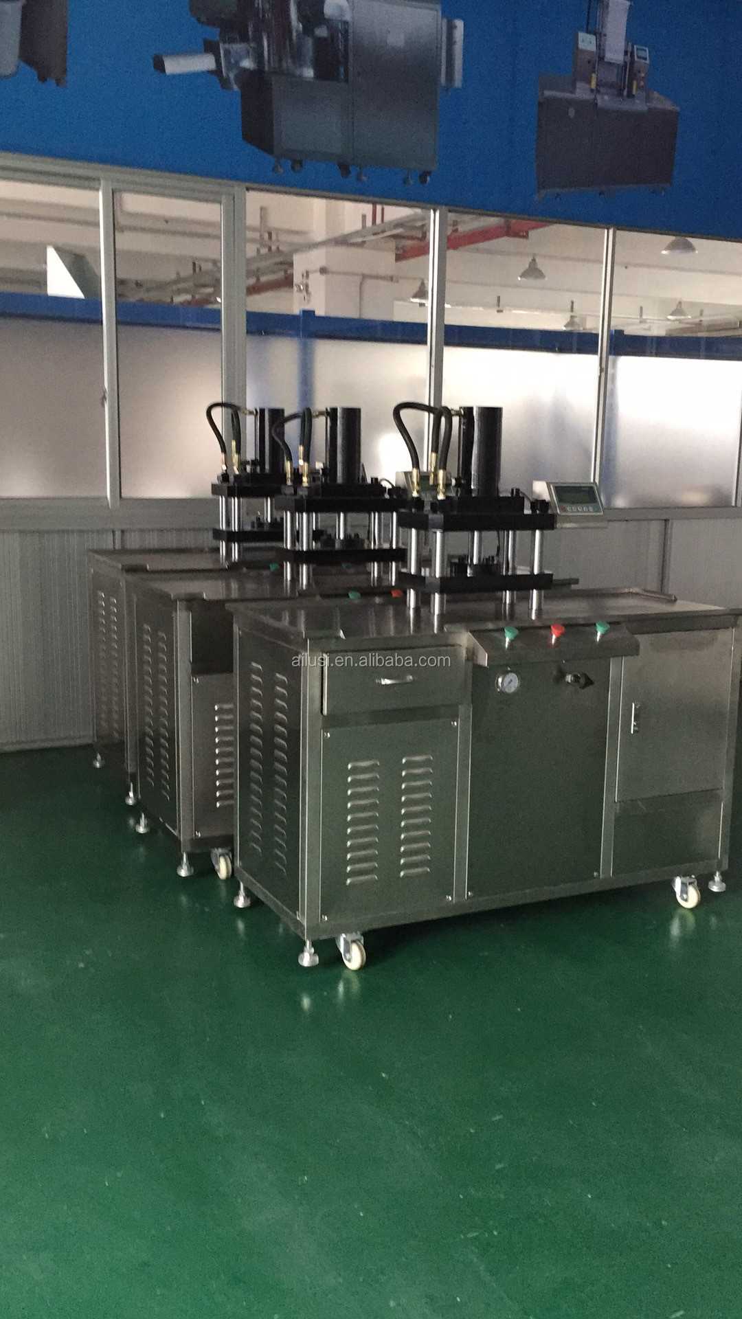 Ailusi Eyeshadow Podwer Pressing Machine with PLC Touch Screen powder making machine