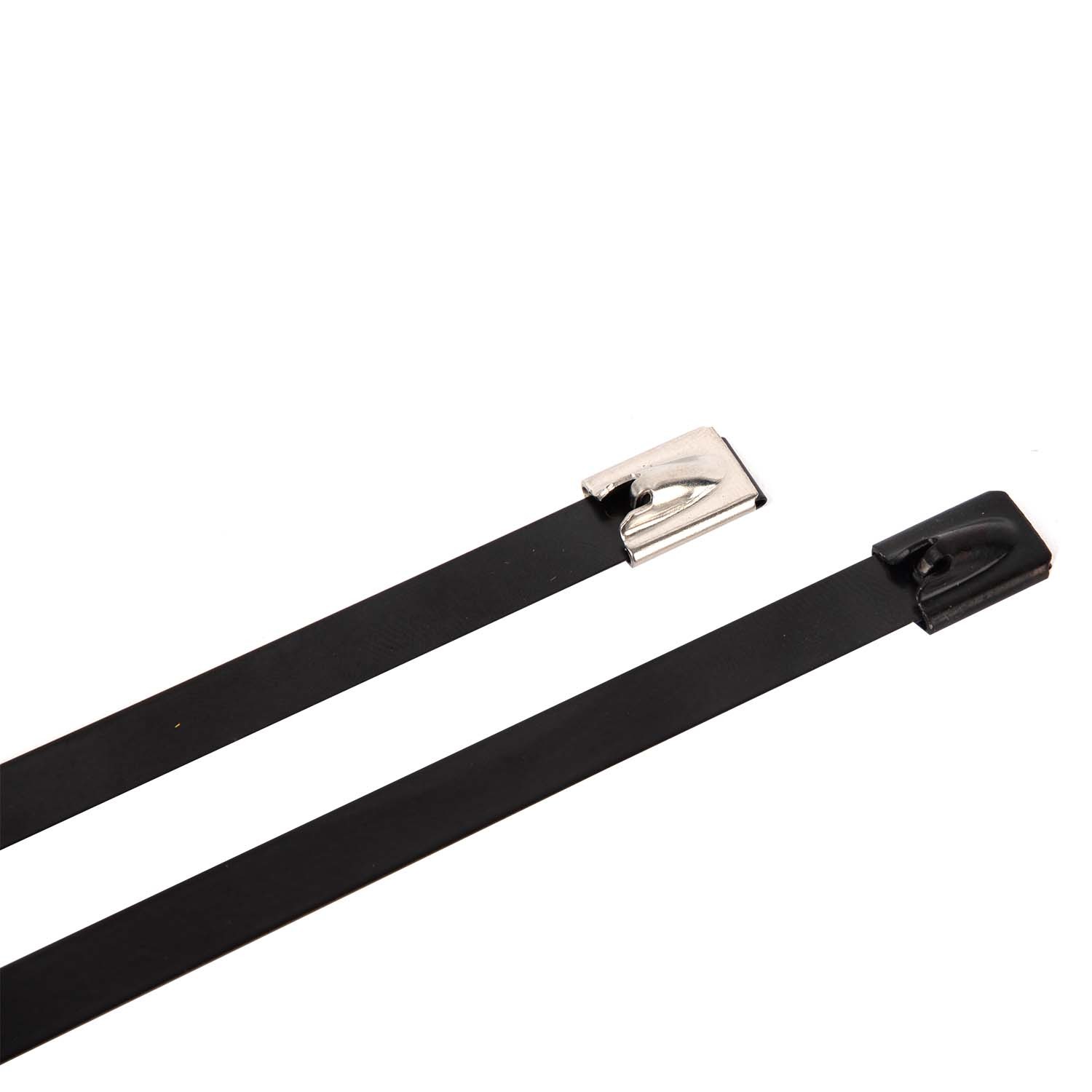 OEM Self Locking Stainless Steel Cable Ties EPOXY Coated Polyester Coated