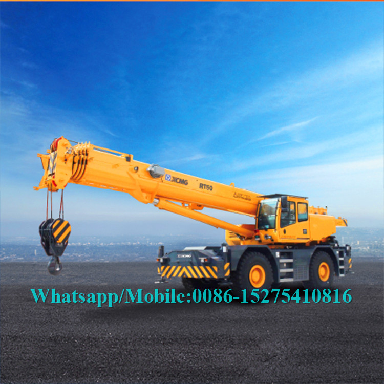 Boom Truck Crane 50 Ton XCMG RT50 Mobile rough terrain crane telescopic with CE Certificate