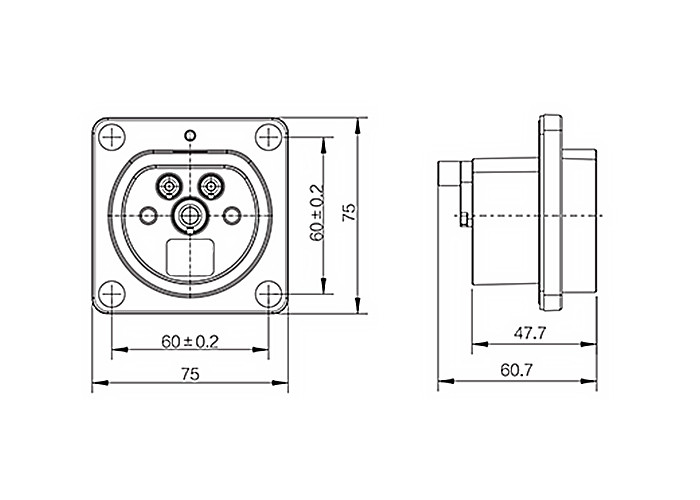 Dummy AC Holder EVSE Electric Car Charging Sockets For Home