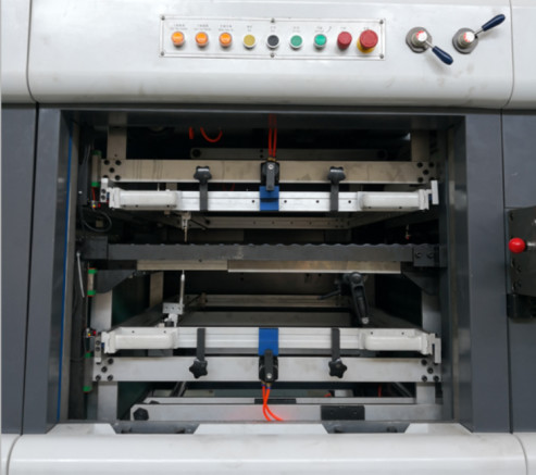 Double Unit Automatic Hot Foil Stamping Machine Hot Embossing And Die-Cutting And Stripping For Packing Paper And Puzzle