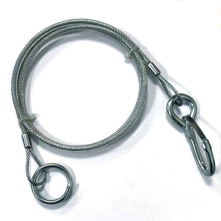 TPU PU PVC PA Coating Steel Wire Rope Sling Stainless Steel Wire Rope Safety Cable