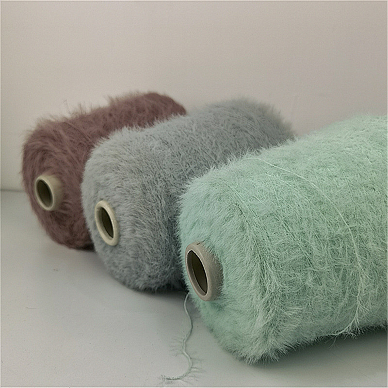 1/13NM 100% Nylon Soft Warm Feather Yarn Hair 2cm