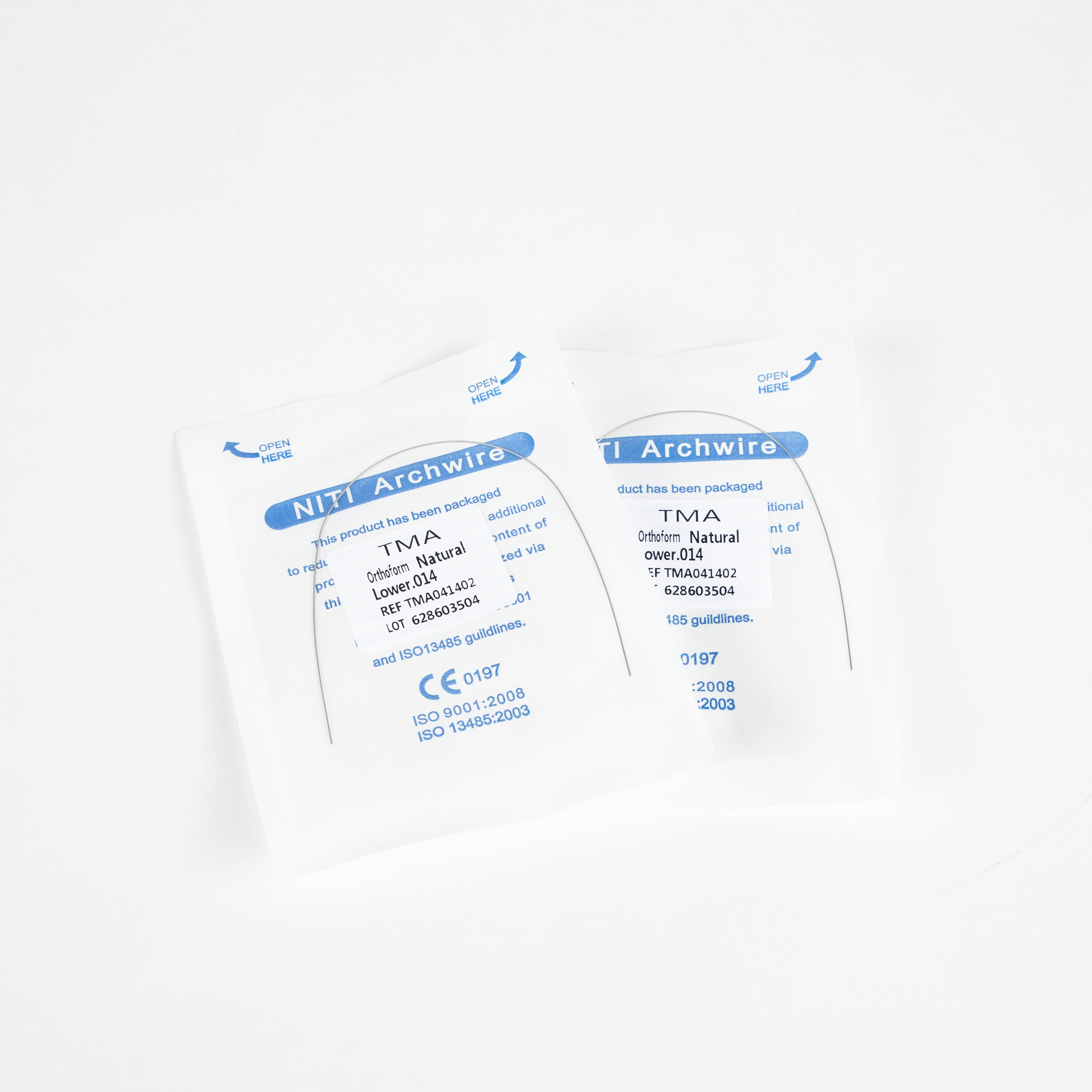 Precision ALS Orthodontic Accessory Natural TMA Round Wires 0.012/14/16/18/20 for Dentistry