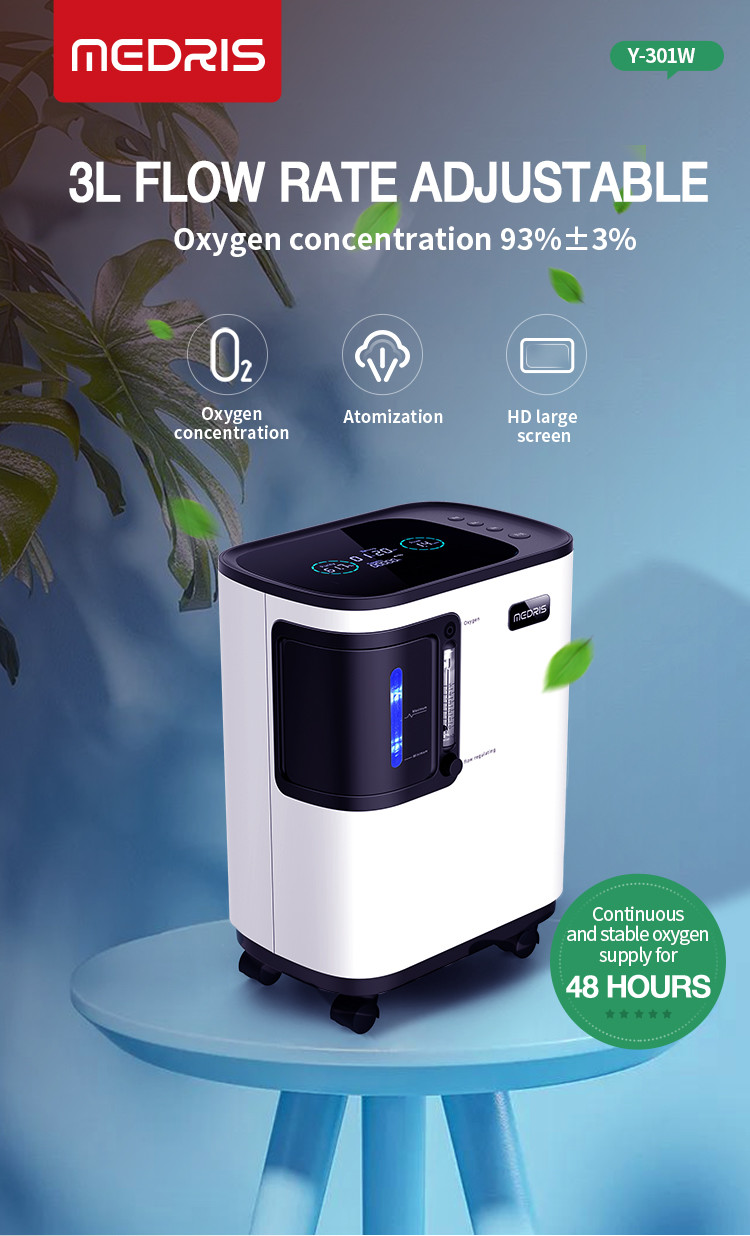 Wireless Oxygen Concentrator ,Portable Medical Oxygen Concentrator 3L With Liquid Crystal Display