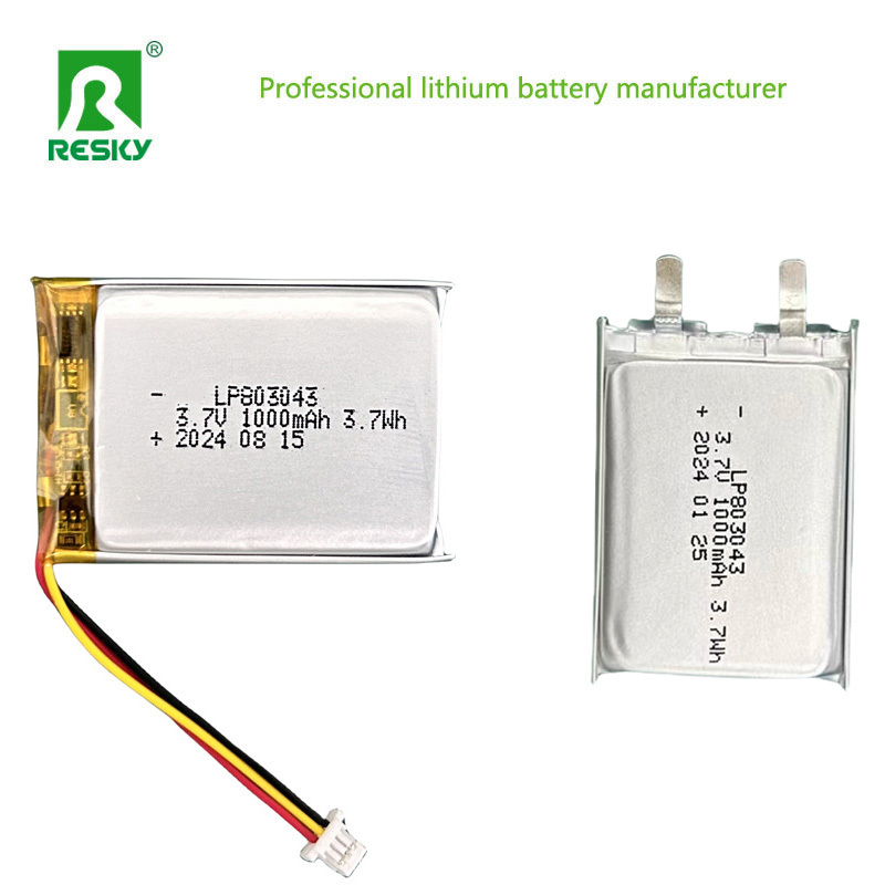 Rechargeable Lithium Polymer Batteries Lipo Battery Cell 803040 3.7V 1000mAh