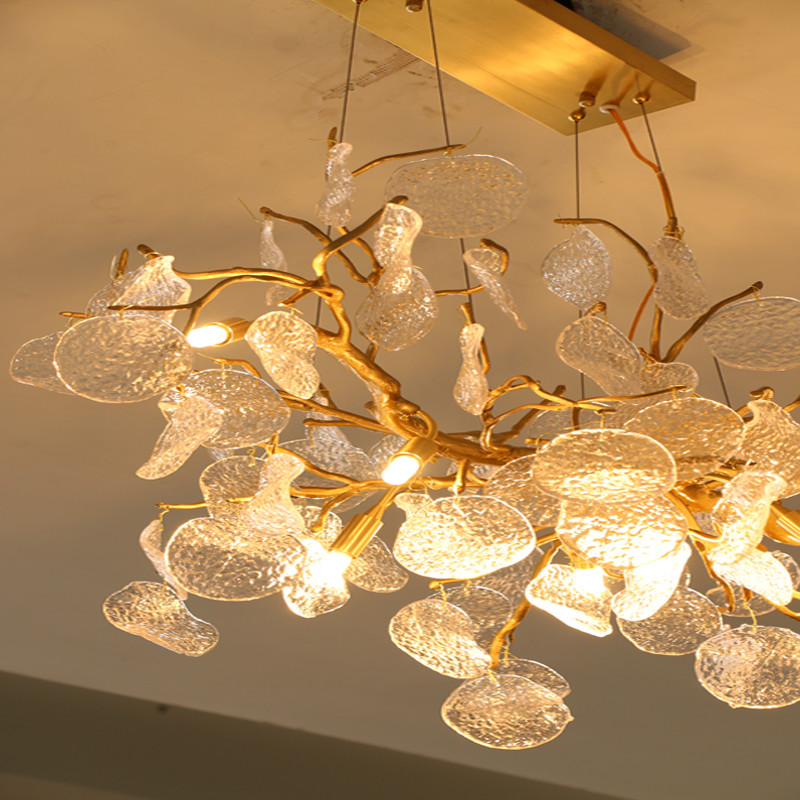 Metal / Wood / Glass / Fabric Custom Pendant Light With E27 / E26 / B22 Lamp Holder