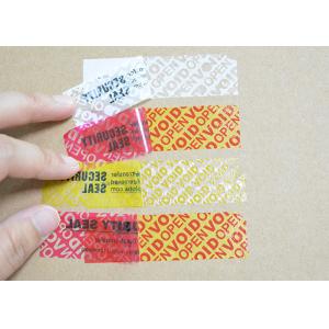 Self Adhesive VOID Security Labels Tamper Proof 3D Hologram Stickers