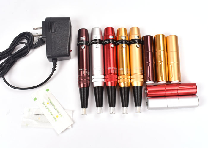 Professional Permanent Makeup Tattoo Gun / Wireless Digital Tattoo Pen with External Battery