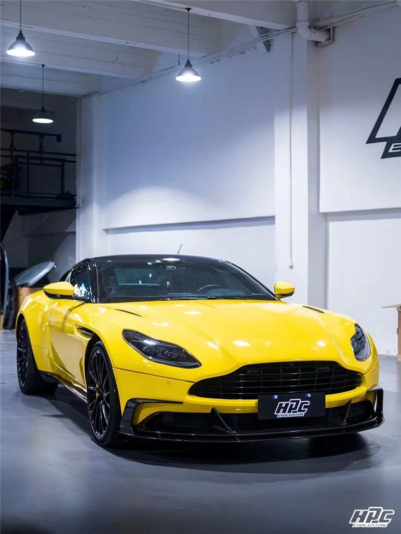 For Aston Martin DB11 Carbon Fibre Body Kit DB11 Upgraded PK Style Carbon Fiber Front Lip Diffuser Spoiler Hood