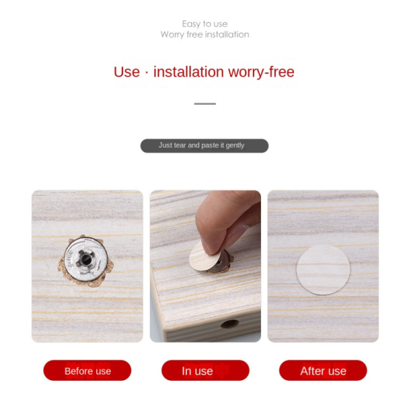 Decorative PVC Plastic Screw Covers for Easy Installation and Furniture Surface Repair