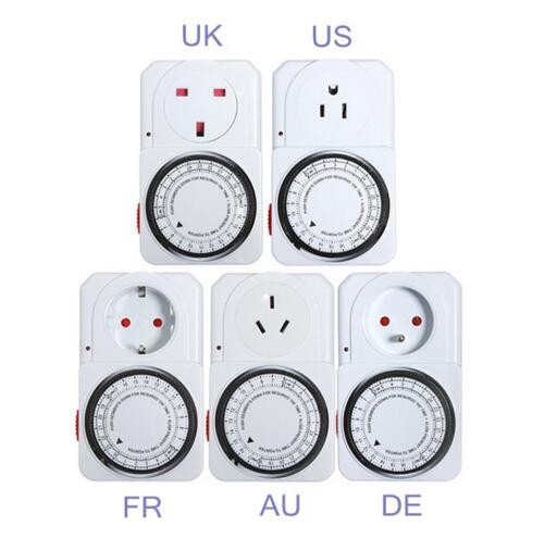24 Hour Cyclic Timer Switch Kitchen Timer Outlet Loop Universal Timing Socket Mechanical Timer