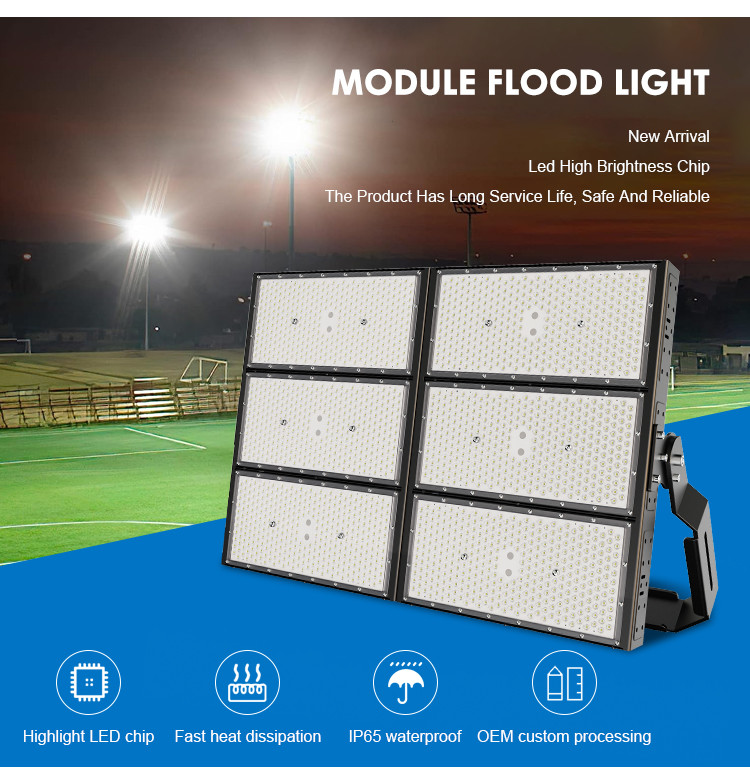 7000K 200W Led Baseball Field Lights Led Sports Lighting Fixtures
