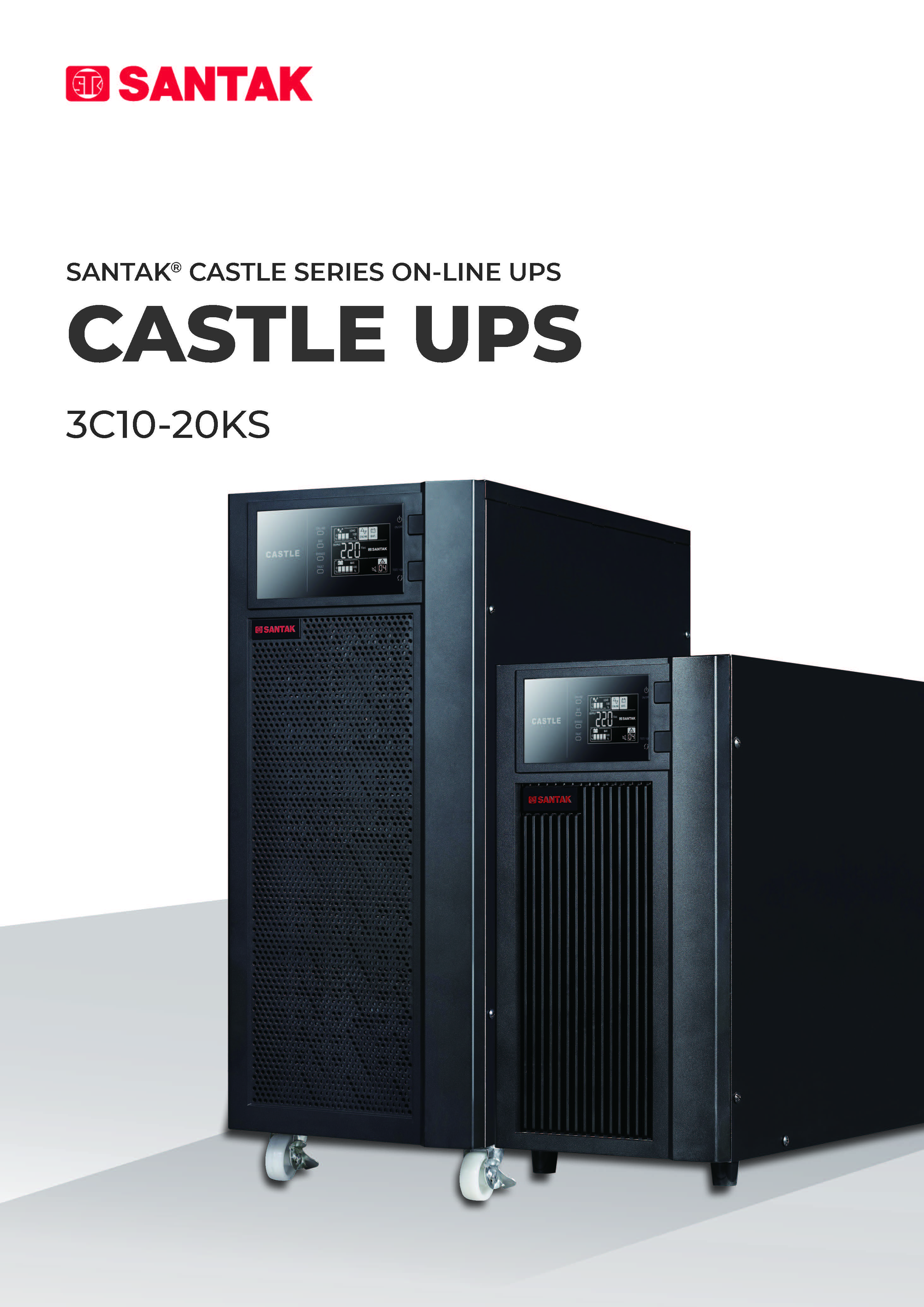 On-line Santak Castle 3C UPS Tower 10KVA 10KW 15KVA 15KW 20KVA 20KW 220V SINGLE PHRASE ONLINE UPS