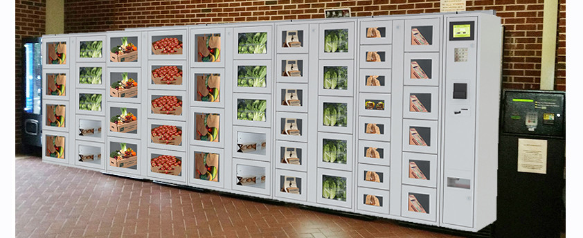 Coin / Banknote Payment Vending Lockers With Secured Electronic Locker System