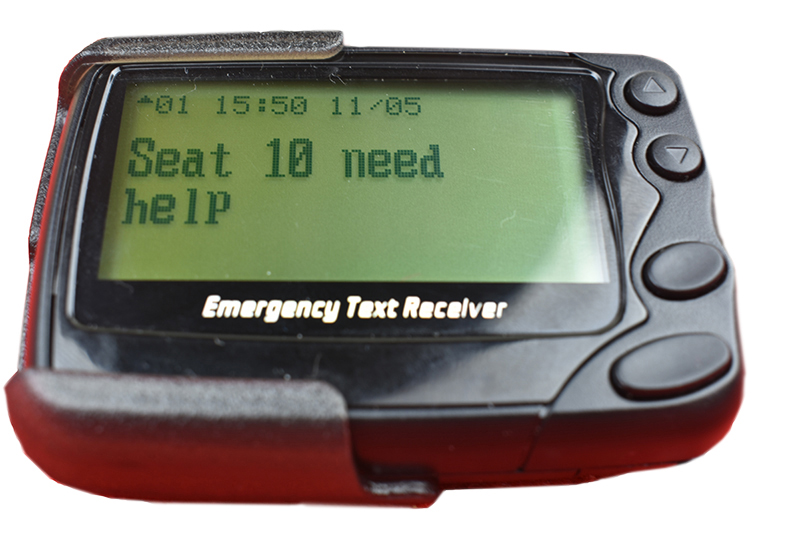 new design display text staff pager system with software for hospital/restaurant/hotels