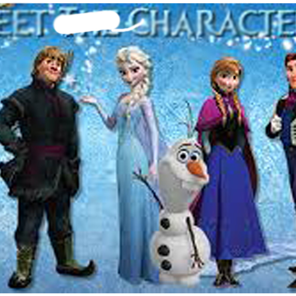 frozen character princess cartoon statue life size fiberglass as decoration in park