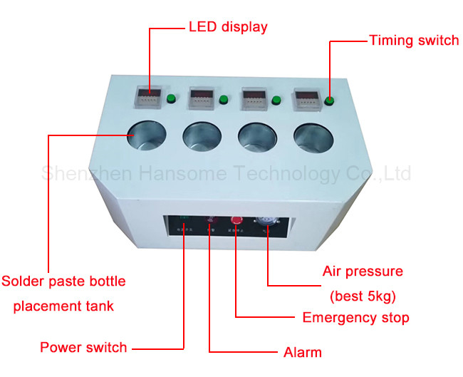 Time Management 8 Tank Solder Paste Warm Up Machine With Touch Screen And FIFO Function