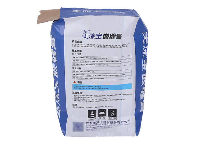 2 To 4 Layers Moisture Proof Square Bottom Paper Bag For 25kg Cement