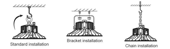 300W High Bay Led Lamp Round 45000lm Led High Bay Lights For Supermarket