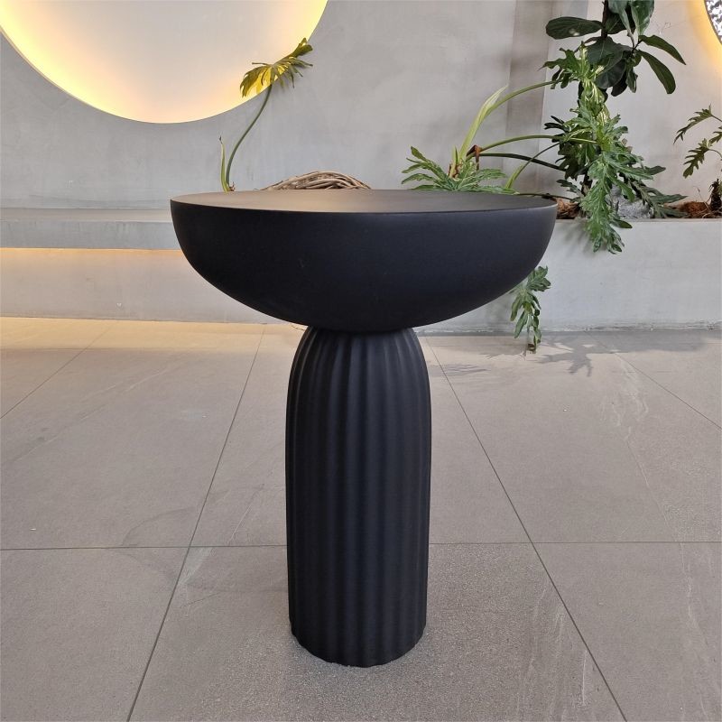 GRC Concrete Table Sets Modern Cement Dining Table Set Customized
