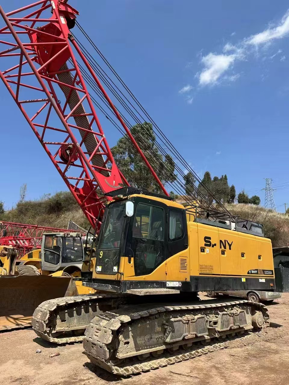 Used Second Hand Lattice 55 Ton Crawler Crane with Low Energy Requirements and ISO9001 Certification
