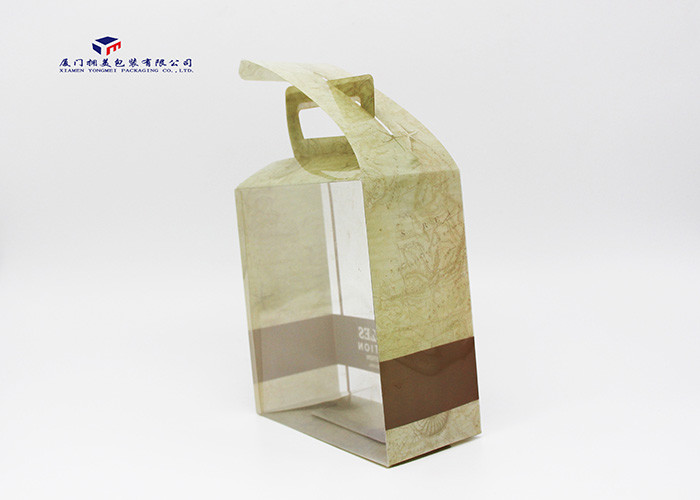 Carry Handle On Box Top Rectangle Custom Plastic Box Packaging 15X7.5X17cm