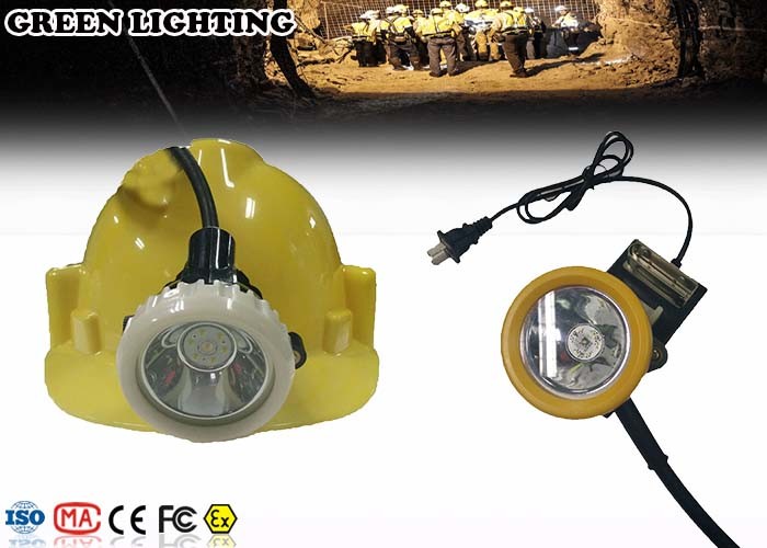 IP68 Rechargeable Led Headlight , 4000 Lux Corded Hard Hat Light Rechargeable
