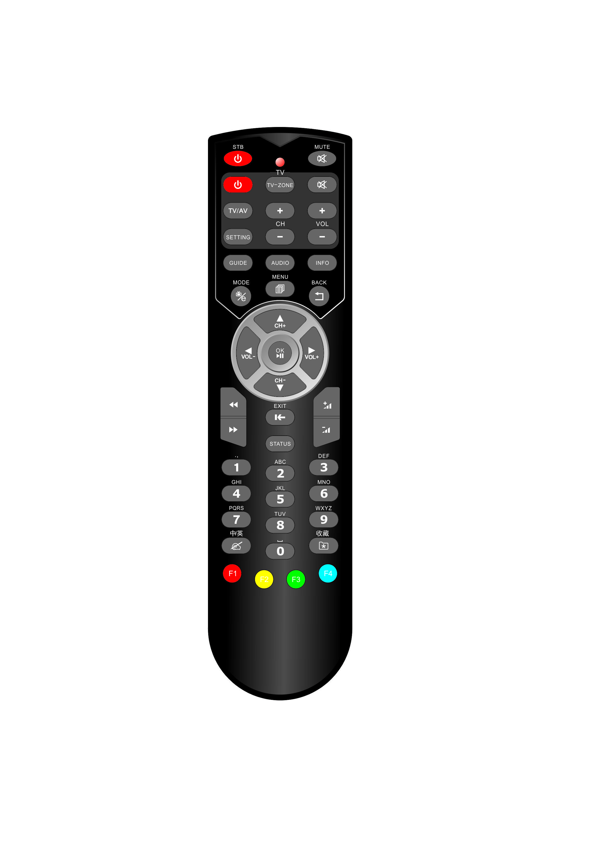 Permanent Memory Function Bluetooth Infrared Remote , All Purpose Remote Control Appropriate Size