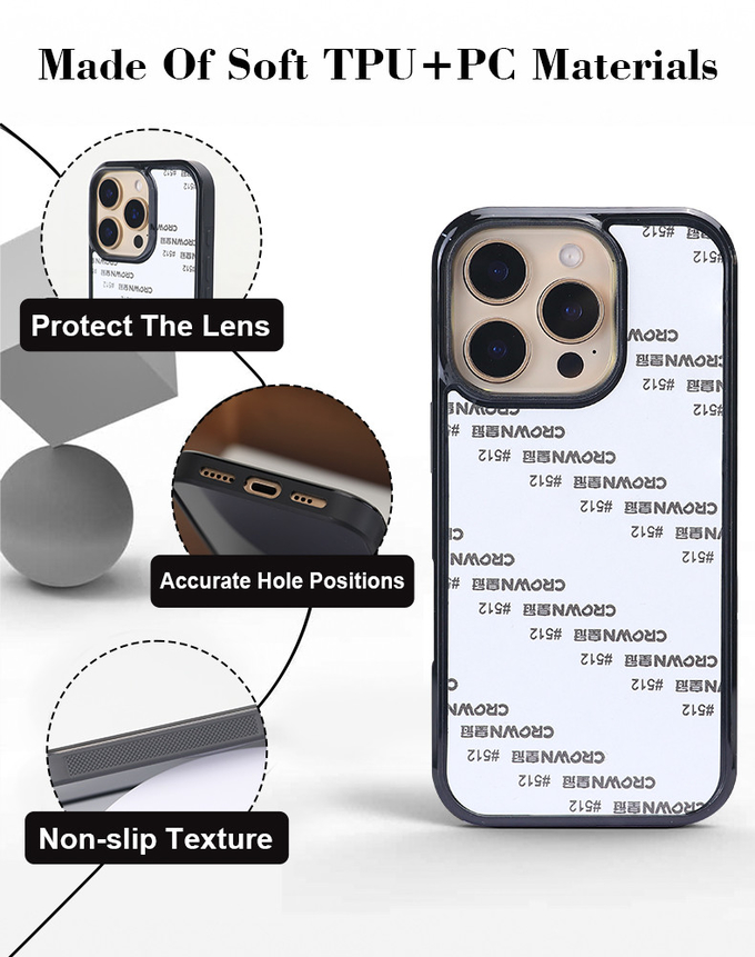 DIY Rubber Tpu Business Sublimation Phone Case For IPhone 15 Pro Max